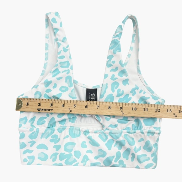 B Fit By Beach Bunny Blue Leopard‎ Print Sports Bra - Picture 5 of 6